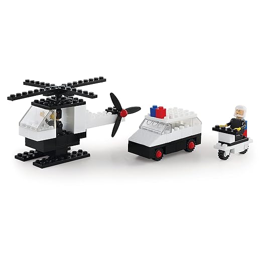 PEACOCK TOYS AND GAMES Highway Patrol 260 Pieces Premium Interlocking Blocks Multi color