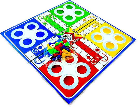 Strategic Roll: Ultimate Ludo Adventure – Plastic Board Game for Family Fun