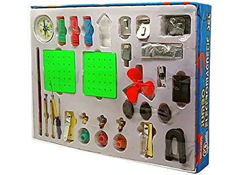 Science Jumbo Electromagnetic Experiment Kit – 60 Fun STEM Activities for Kids Age 8+ (Multicolor, Set of 1)