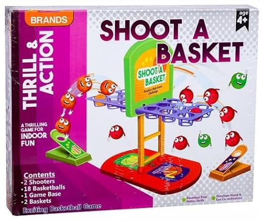 50 in 1 Family Games Strategy & War Games Board Game For Kids With Amazing Action Shoot A Basket Game for KidsVery Exciting Basketball Game Perfect Game for Indoor and Outdoor (Multi Color)