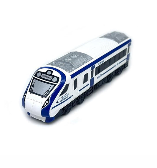 CENTY Nav Bharat Blue Express Pull Back Toy Train for 3Y Multi Colour