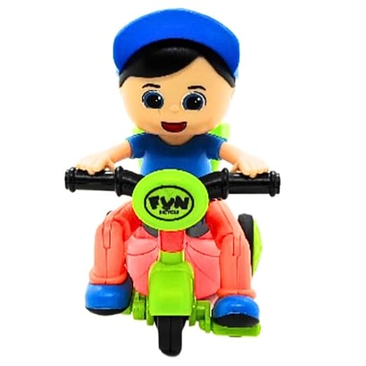 Mee Fun World Kids Unbreakable Vehicles Push and Go Toys Mini Tricycle Cartoon Character Tricycle Toy for Girls and Boys