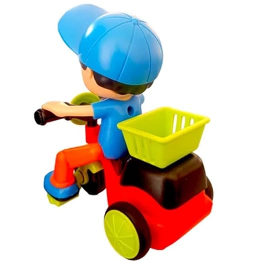 Mee Fun World Kids Unbreakable Vehicles Push and Go Toys Mini Tricycle Cartoon Character Tricycle Toy for Girls and Boys
