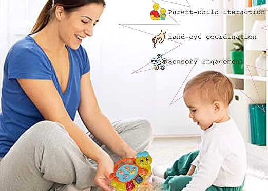 Baby Musical Piano Toy for 12-18 Months Educational Keyboard with Lights & Sounds Early Learning Toy for Boys & Girls Green