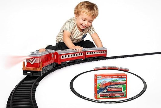 Indian Passenger Train Set – Battery Operated Tracks – Fun for Kids 3+