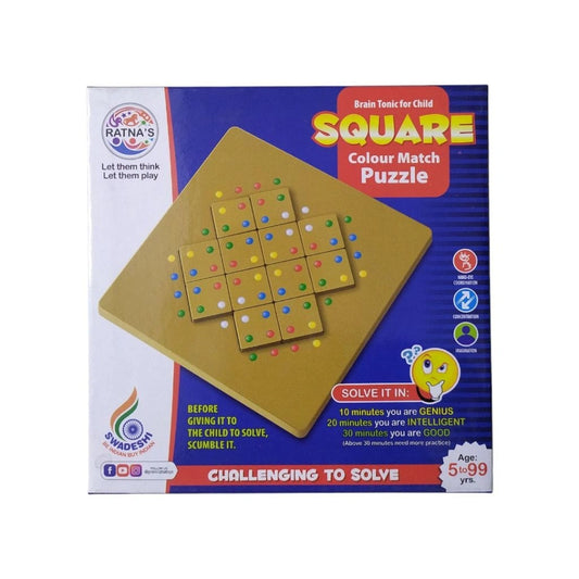 Square Colour Match Puzzle A Challenging & Colorful Brain-Boosting Game for Kids and Families