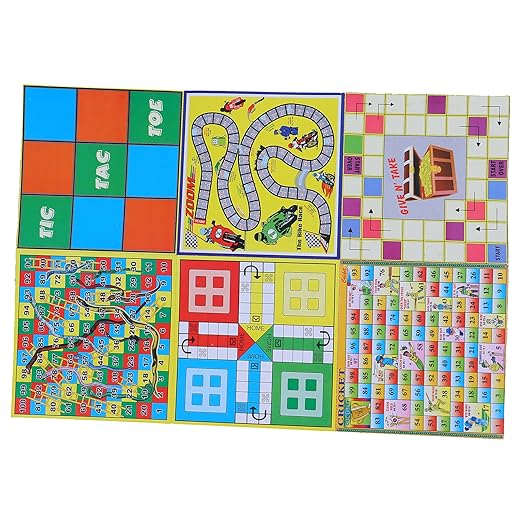 14-in-1 Board Game Set – Ludo, Brainvita, Football, Tic Tac Toe & More