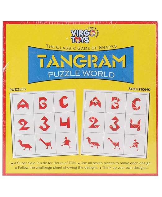 Combo Pack – Drop Game & Tangram Puzzles – Pack of 10 Each