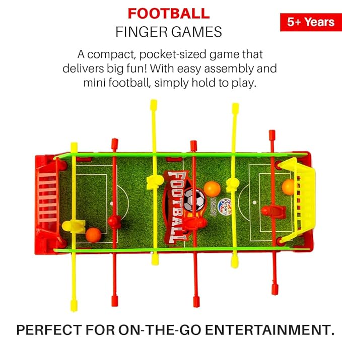 Ratna’s Mini Football Fingerboard Game – Pocket Foosball Set for Kids 5+