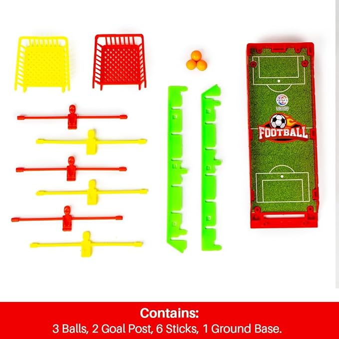 Ratna’s Mini Football Fingerboard Game – Pocket Foosball Set for Kids 5+