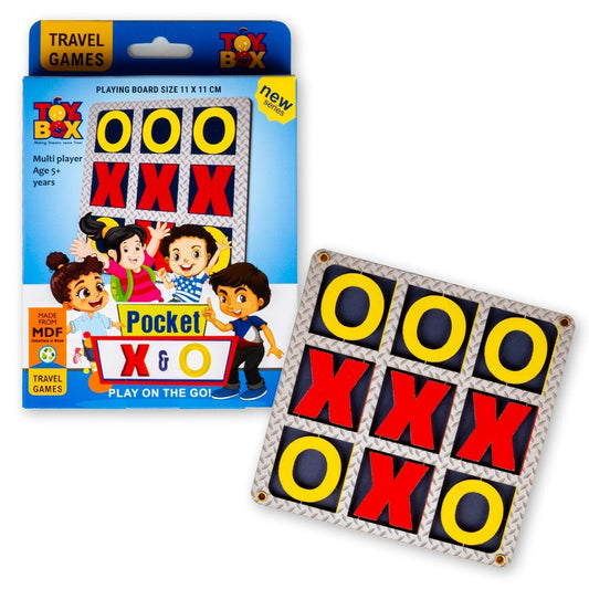 Pocket Game XOXO – Compact Travel Tic-Tac-Toe Game for Kids & Family Fun