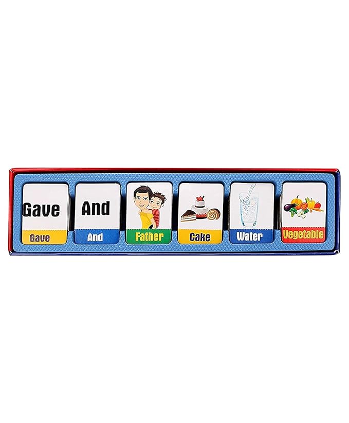 World Sentence Master – English Grammar Card Game for Toddlers 2+ – Language & Math Fun