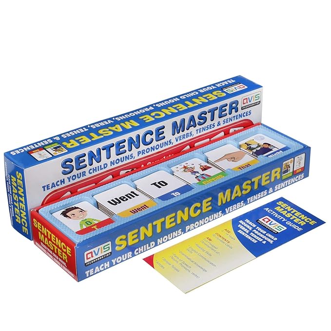 World Sentence Master – English Grammar Card Game for Toddlers 2+ – Language & Math Fun
