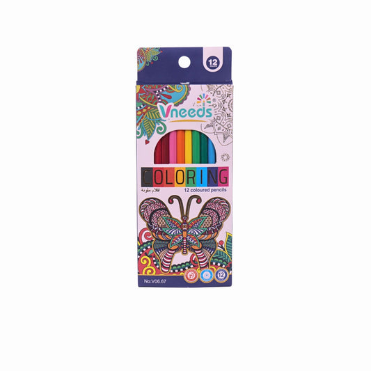 Vneeds 12-Coloured Pencils – Everyday Creativity with Reliable Performance