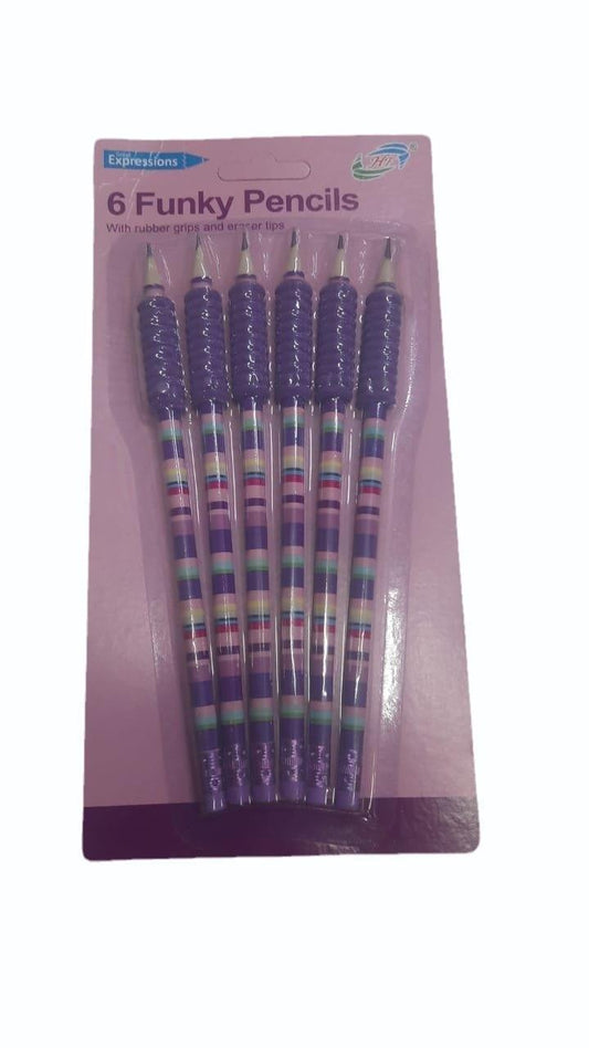 6 FUNKY PENCILS YRC – Brighten Up Your Pencil Case with Style and Fun