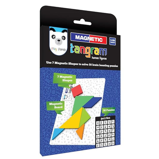 Magnetic Tangram – Human Figures 7-Pc Puzzle – Travel-Friendly Educational Toy