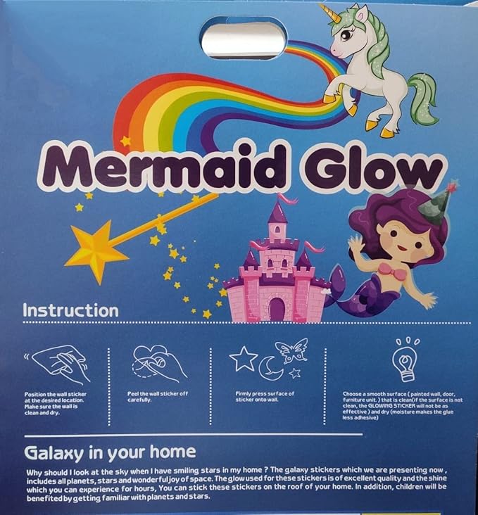 Ratna’s Mermaid Glow-in-the-Dark Wall Stickers – Ceiling & Room Décor – Pleasure Treasure