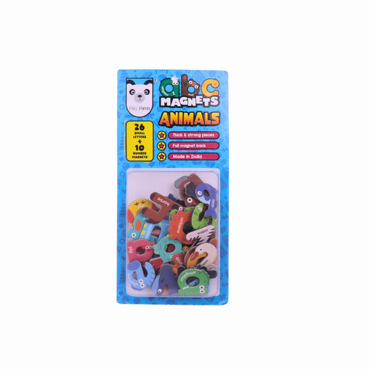 MAGNETIC ABC & ANIMALS – Colorful Magnetic Letters & Animal Shapes for Early Literacy and Learning Fun