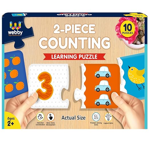 Webby Counting Numbers 2 Pieces Learning Pack Jigsaw Puzzle & Webby Shadow Match 2 Pieces Learning Pack Jigsaw Puzzle Kid