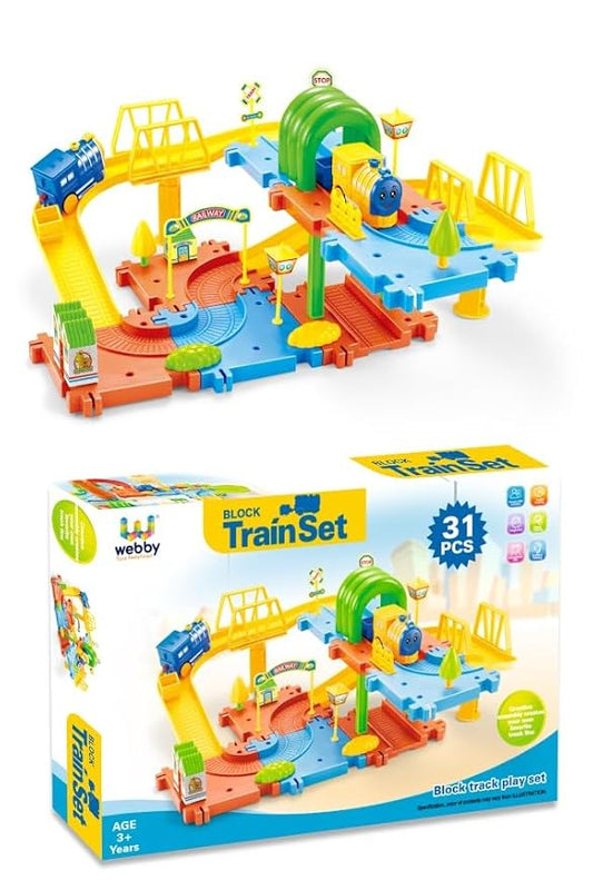 Webby Classic Toy Train Set Train Set and DIY Railway Tracks