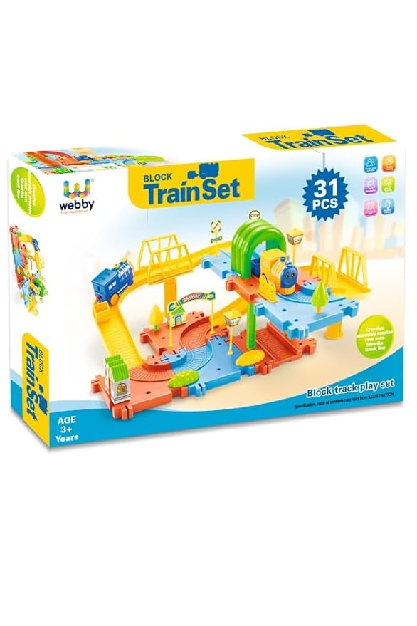 Webby Classic Toy Train Set Train Set and DIY Railway Tracks