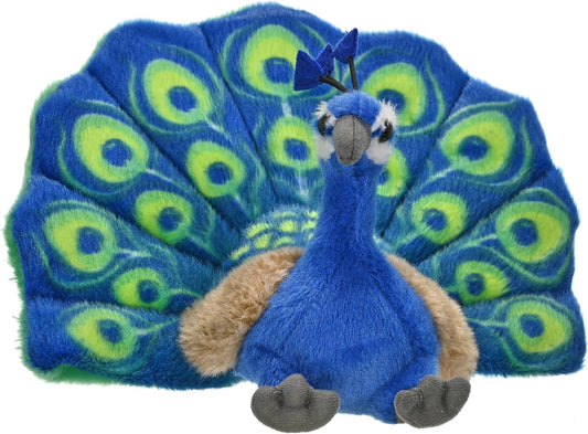 Wild Republic Cuddlekins Mini Peacock Plush Stuffed Toy