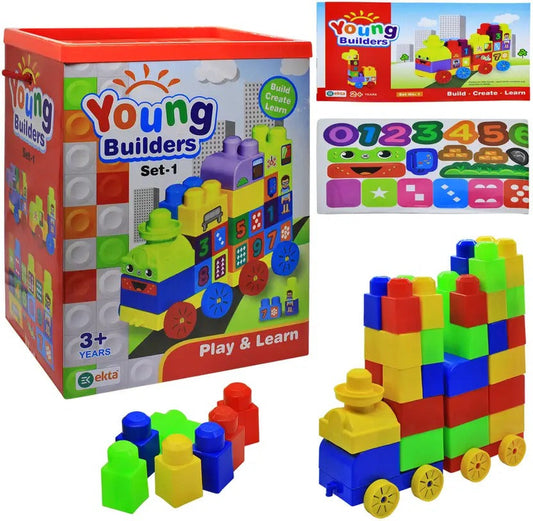 Young Builders Set 1 – Spark Creativity, Learning & Engineering Skills Through Hands-On Play