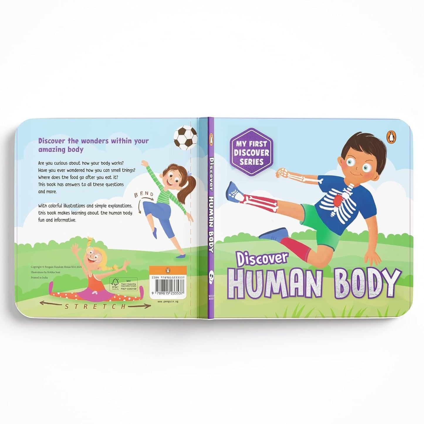 My First Discover Human Body – Illustrated Science Learning Book for Kids Ages 3+