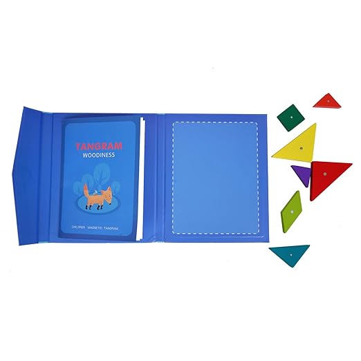 Wooden Tangram Puzzle – Educational Brain Game for Kids Ages 3–5