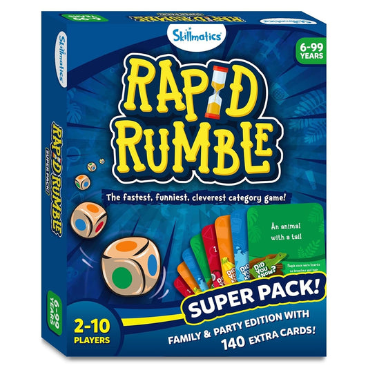 Skillmatics Rapid Rumble | Fast-Paced Card Game for Kids, Teens & Adults | Fun Family Game Night & Educational Gift