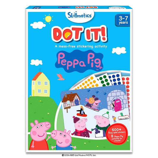 Skillmatics Paper Dot It Sticker Art Activity – Peppa Pig | 500+ Stickers | Mess-Free DIY Craft Kit for Kids