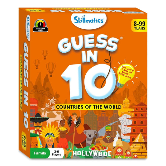 Skillmatics Guess in 10 Countries of the World – Fun Educational Card Game for Kids, Boys, Girls & Families