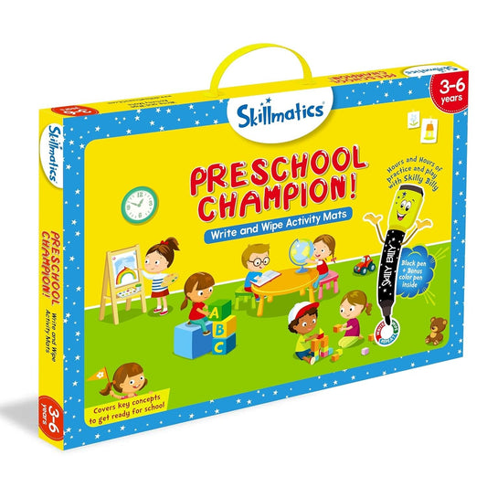 Skillmatics Educational Game - Preschool Champion, Kindergarten Learning Activity For Kids,Supplies For School/Classroom