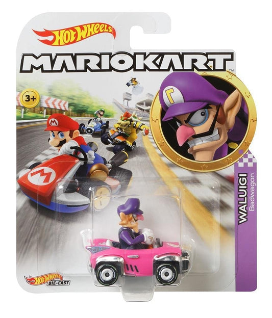 Hot wheels Mario Kart Waluigi and Toad