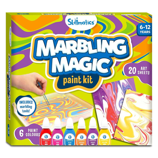 Marbling Paint on Water Art Kit – Create Mesmerizing Marble Designs | DIY Painting Craft for Kids Ages 6–12