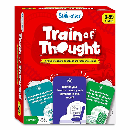 Train of Thought – Conversation Starter Card Game for Kids & Families | Ages 6+ | 150+ Cards & Fun Challenges Inside