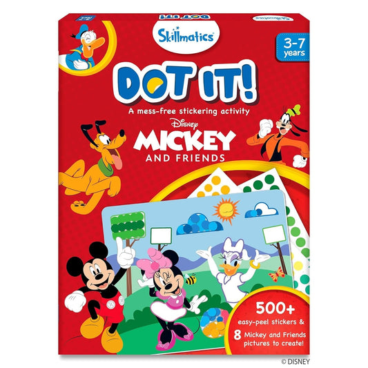 Skillmatics Disney Mickey & Friends Sticker Art: Mess-Free Fun with 500+ Stickers. Perfect for Kids' Travel & Gifts