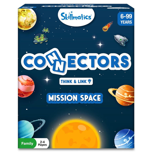 Skillmatics Connectors: Mission Space – Fun Strategy Board Game for Kids & Families | 96 Tiles & 2 Ways to Play