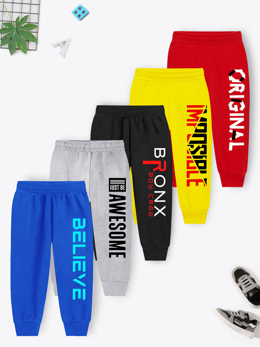 Trampoline Unisex 5-Pack Printed Jogger Fit Pyjamas
