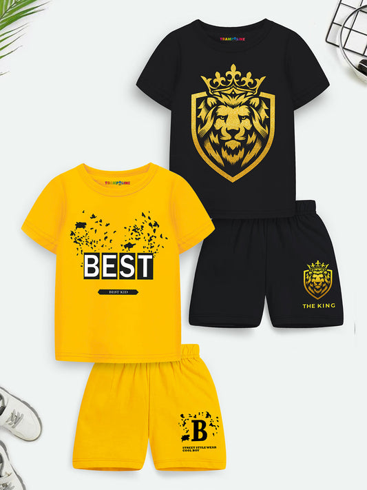 Future King! 2-Pack 'BEST KID' T-Shirt & Street Style Shorts Set