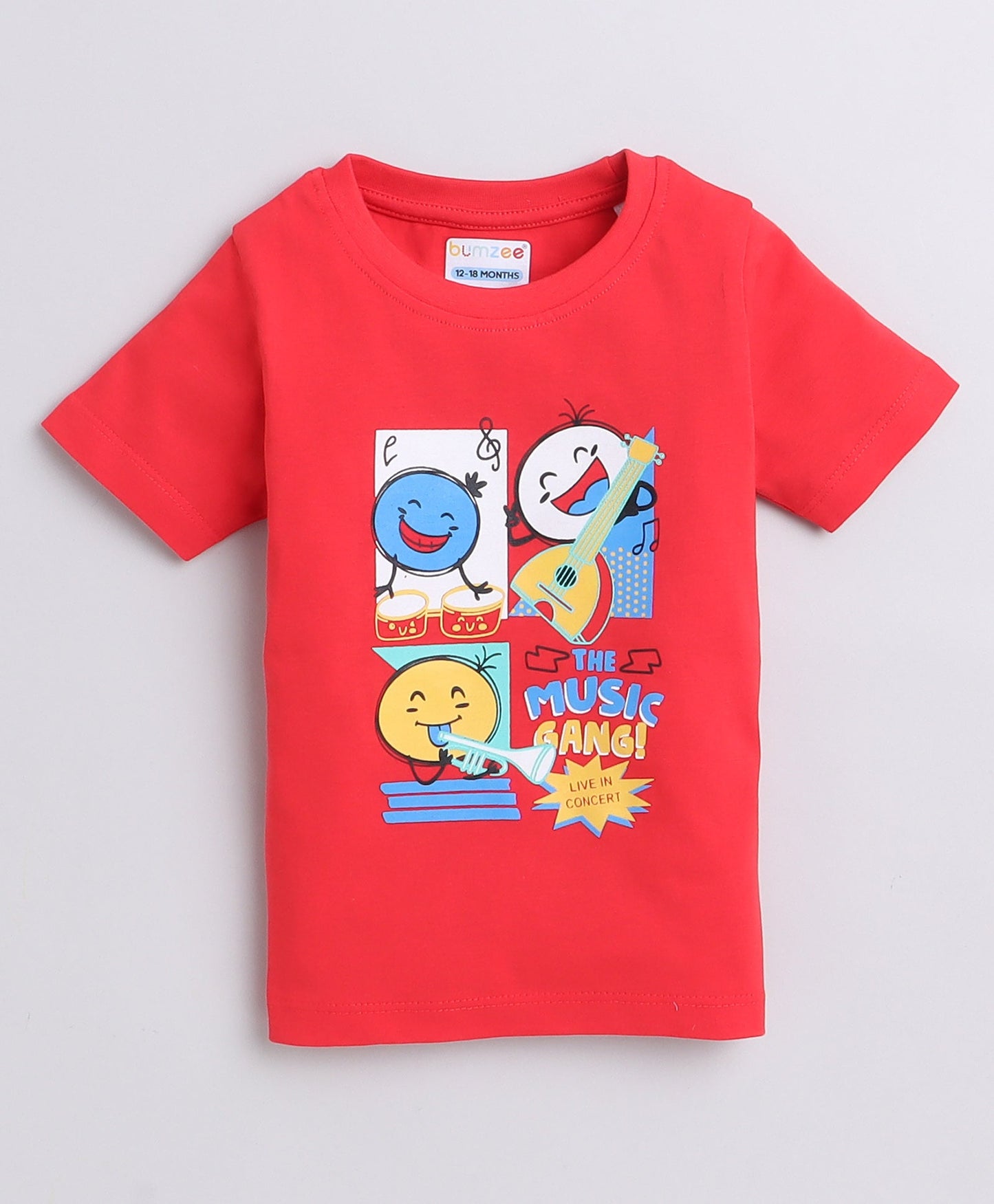 Bumzee Boy's 2-Pack 'COOL dUdE' Graphic T-Shirts (Yellow/Red)