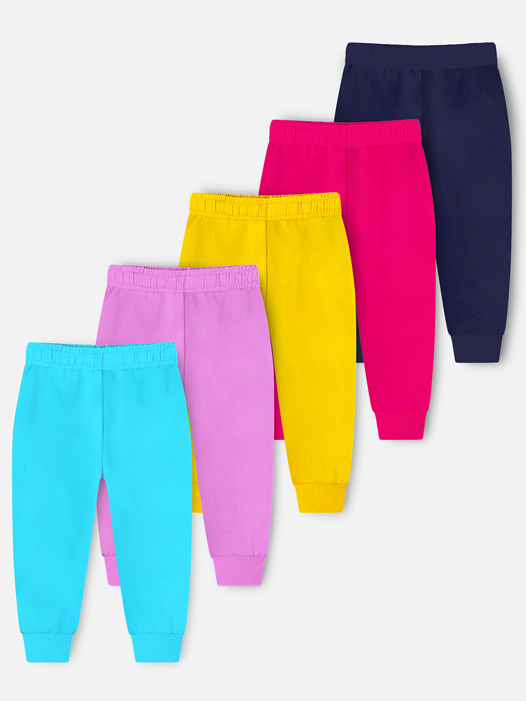 Trampoline Girl's 5-Pack Colorful Printed Cotton Pyjamas