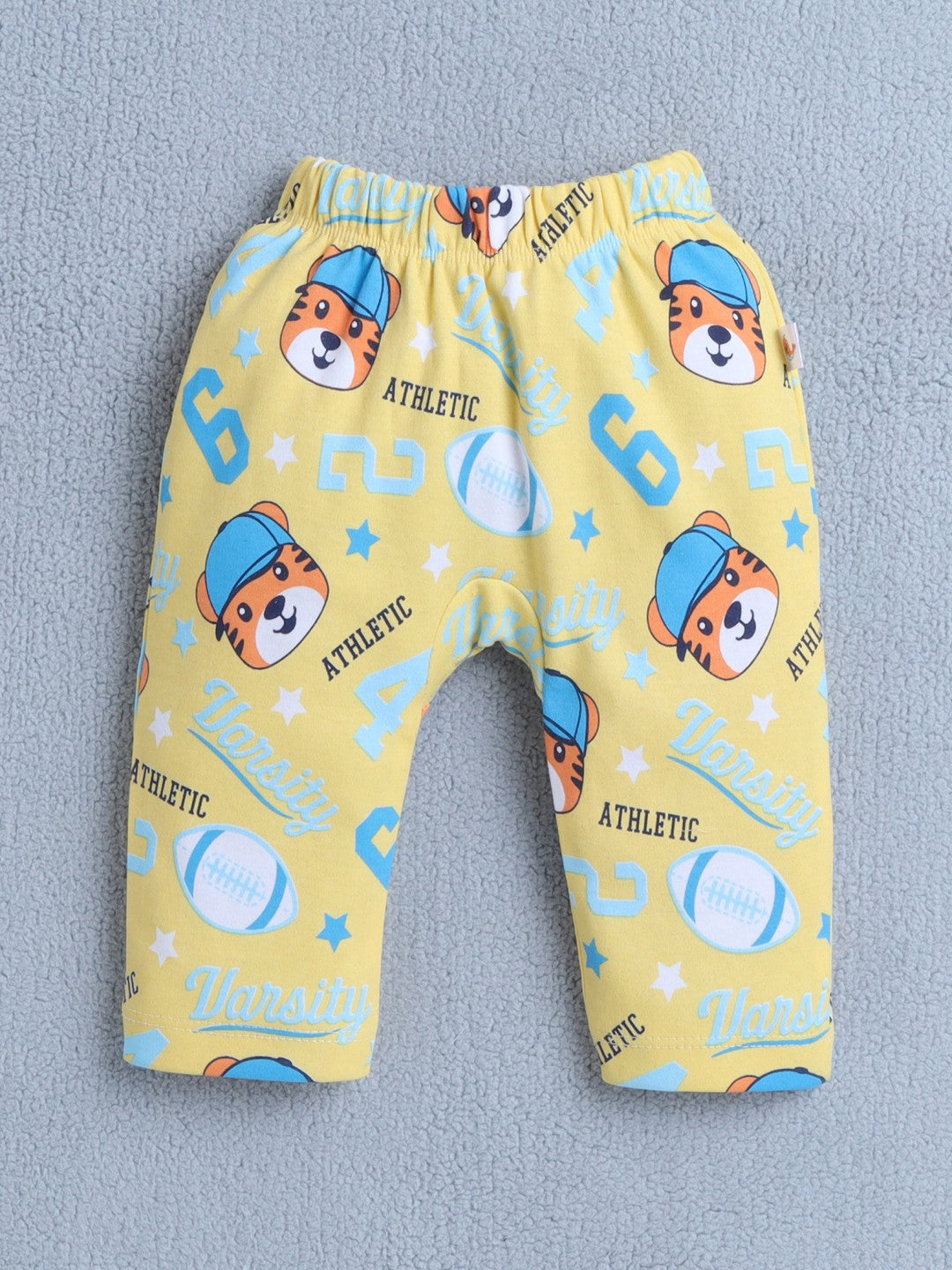 Stay cool and comfy with Bumzee’s cotton diaper pants in bright yellow and navy blue!
