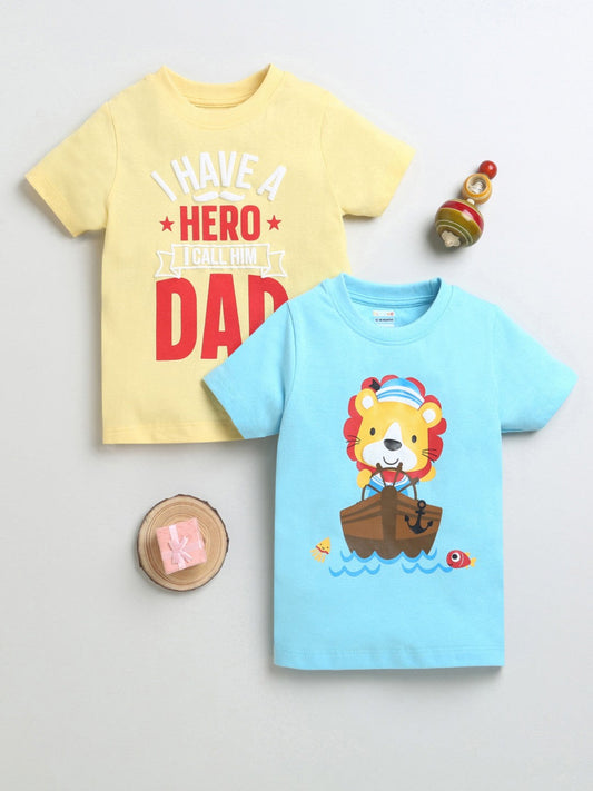 Slip into love and style with Bumzee’s yellow & blue tees—perfect for sunny adventures!