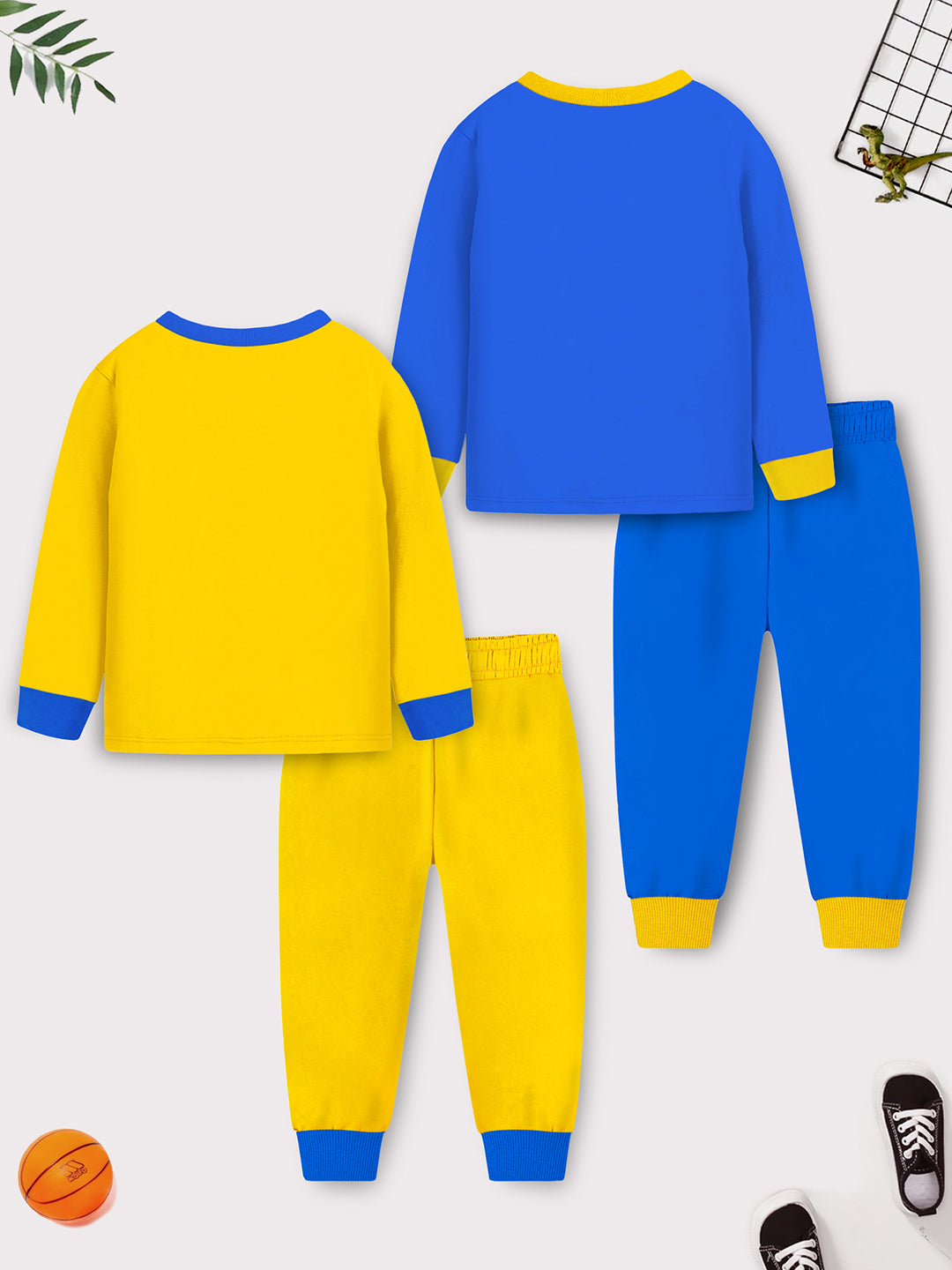 School Spirit! Full-Sleeve T-Shirt & Pyjama Study Break Set (2-Pack)