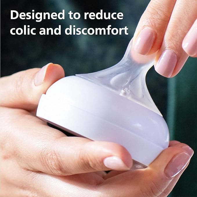 Philips Avent Natural Response Teat 1+ Months – SCY963/02 – Medium Flow (Flow 3) – Pack of 2, BPA‑Free