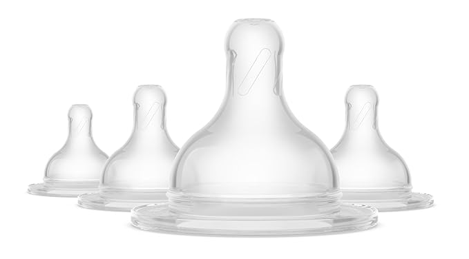 Philips Avent Essential Grow Teat 3M+ – SCY097/01 | Medium Flow Silicone Nipple | Anti-Colic & BPA-Free