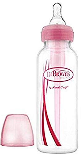 Dr. Brown's 250ml Narrow Neck Baby Bottle - Pink