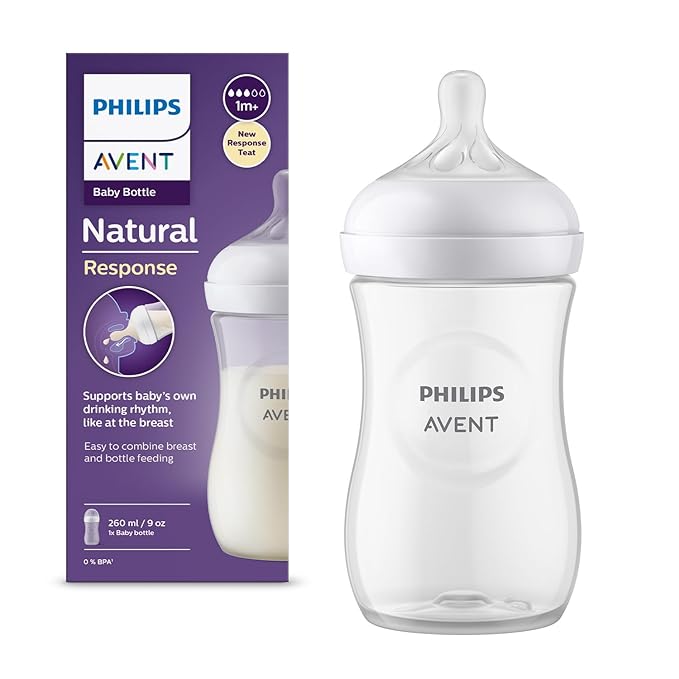 Philips Avent Natural Feeding Bottle 260ml / 9oz – SCY903/01 – Anti-Colic, BPA-Free