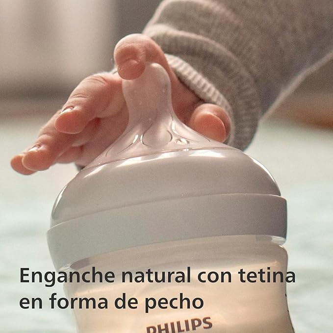 Philips Avent Natural Feeding Bottle 1+ 260ml – SCY903/11 – Pink, BPA-Free, Anti-Colic